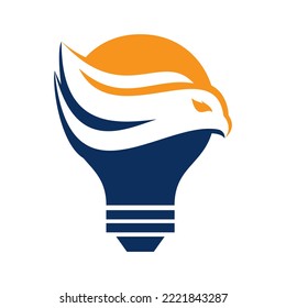 Eagle head logo vector design. bird vector template design.	