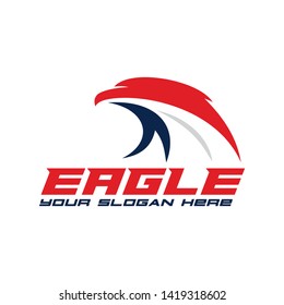 Eagle head logo vector illustration