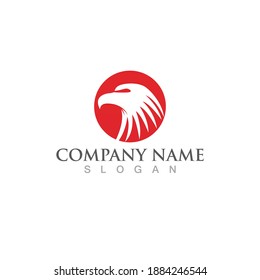 Eagle head logo vector illustration