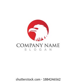 Ilustración vectorial del logotipo de la cabeza de águila