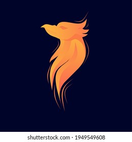 Eagle head logo, vector illustration
