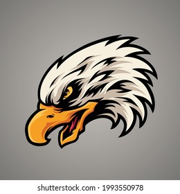 Eagle head logo vector illustration