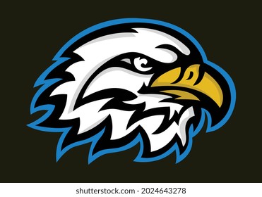 Eagle head logo vector illustration