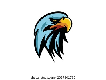 Eagle head logo vector illustration