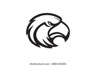 Eagle head logo vector illustration