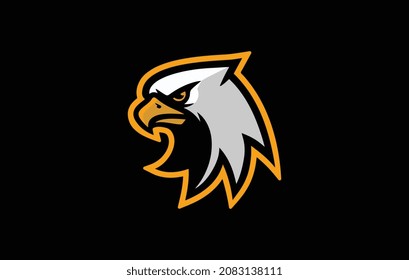 Ilustración vectorial del logotipo de la cabeza de águila