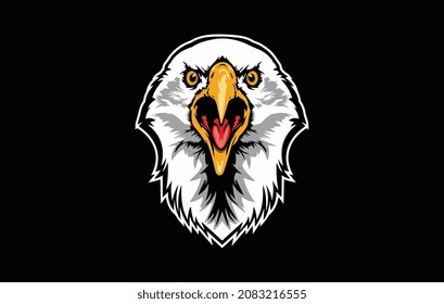 Eagle head logo vector illustration