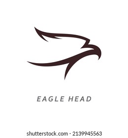 Eagle head logo vector illustration design