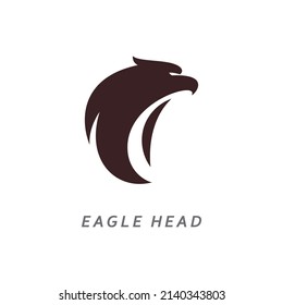 Eagle head logo vector illustration design