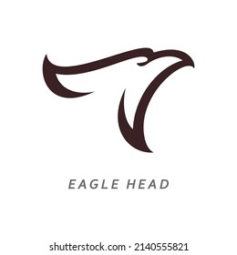 Eagle head logo vector illustration design