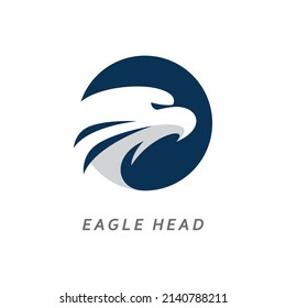 Diseño de ilustración vectorial del logotipo de la cabeza de águila