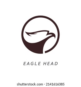 Eagle head logo vector illustration design