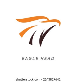 Eagle head logo vector illustration design