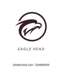Eagle head logo vector illustration design