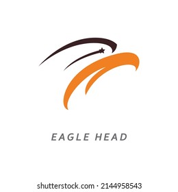 Diseño de ilustración vectorial del logotipo de la cabeza de águila
