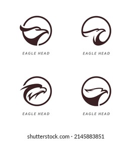 Adler-Kopf-Logo, Vektorgrafik-Design