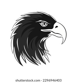 Eagle head logo vector illustration. Eagle logo on a white background.