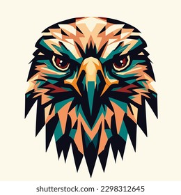 Eagle head logo vector illustration