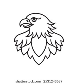 Eagle head logo vector illustration