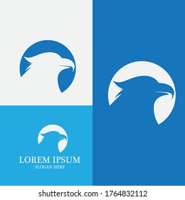 Eagle head logo vector image