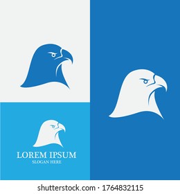 Eagle head logo vector image