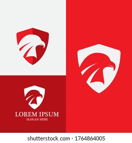 Eagle head logo vector image