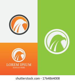 Eagle head logo vector image