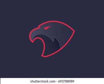 Eagle head logo. Vector logo template