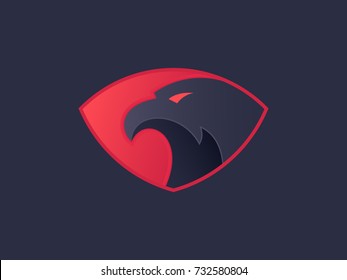 Eagle head logo. Vector logo template