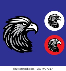 The eagle head logo is very elegant and fierce and very modern and simple