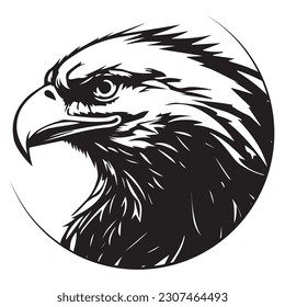 eagle head logo , For Logo, Wallpaper, Banner, Background, Card, Sticker, Cover, vector illustration