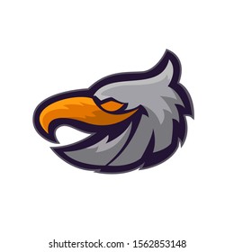 eagle head logo,mascot character.vector logo design