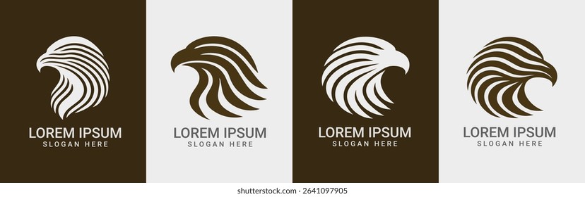 Eagle Head Logos Abstract Bird Emblems for Branding