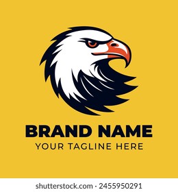 Eagle Head Maskottchen Vogel Logo