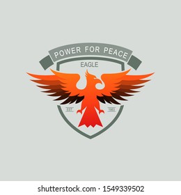 Eagle head mascot design, Vector abstract, shape eagle head as an emblem, 