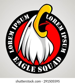 EAGLE HEAD MASCOT EMBLEM