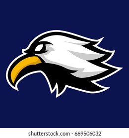 eagle head mascot logo