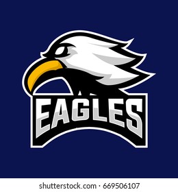 eagle head mascot logo