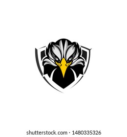 eagle head mascot logo concept
