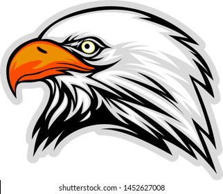 Eagle Head Mascot Logo Design