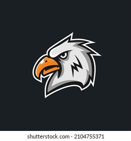 eagle head mascot logo design