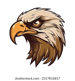 Eagle head mascot. Logo design. Illustration for printing on t-shirts.