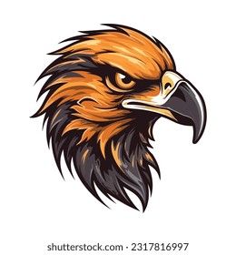 Eagle head mascot. Logo design. Illustration for printing on t-shirts.
