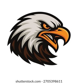 Plantilla de Vector de diseño de logotipo de mascota de cabeza de águila