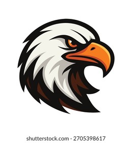 Adler Kopf Maskottchen Logo Design Vektor Vorlage