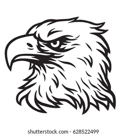 Eagle Head Mascot Logo Design Vector Drawing