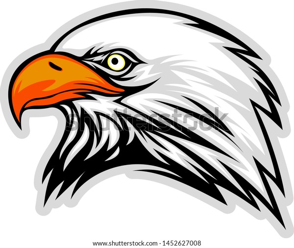 Eagle Head Mascot Logo Design Stock Vector (Royalty Free) 1452627008