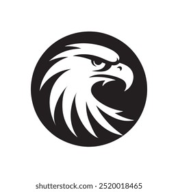 eagle head mascot logo drawing illustration design
