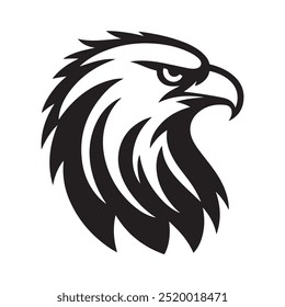 eagle head mascot logo drawing illustration design
