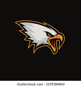 eagle head mascot logo e-sports vector